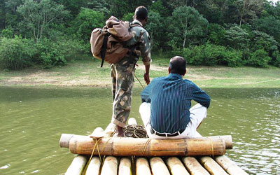 Bamboo Rafting in Thekkady
